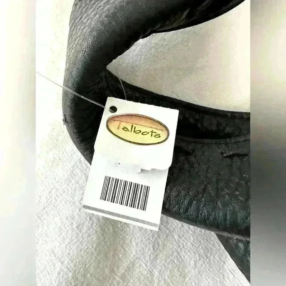 Talbots Black Pebbled Leather Hobo Shoulder Bag - Picture 9 of 10